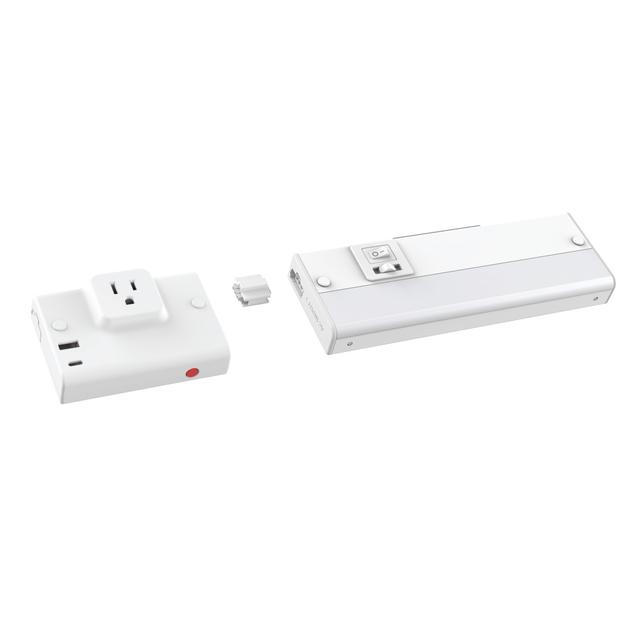 GE Plug + USB Add-on Accessory for Premium Direct Wire Light Fixtures