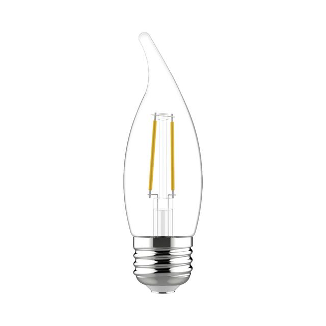 Product Image of Soft White 40W Replacement LED Decorative Clear Bent Tip Medium Base CAM Light Bulbs