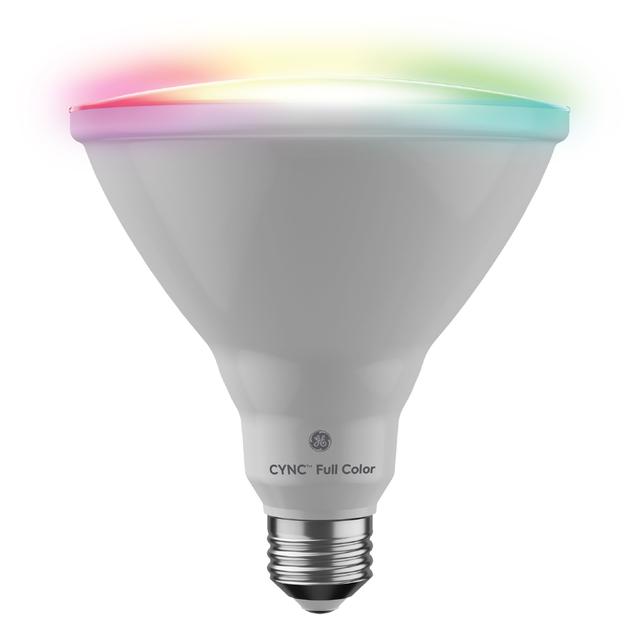 Product Image of CYNC Full Color Direct Connect Outdoor Smart Bulb (1 LED PAR38 Bulb), 90W Replacement, Bluetooth/Wi-Fi Enabled, Works With Alexa, Google Assistant Without Hub