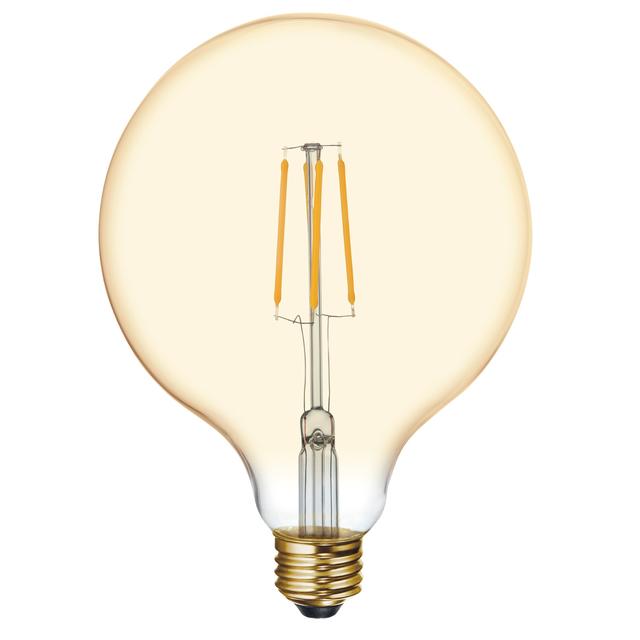 GE Vintage LED 60 Watt Replacement, Candlelight, G40 Deco - Globe Bulb (1 Pack)