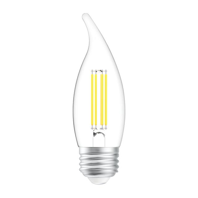 GE Classic LED 60 Watt Replacement, Daylight, CA11 Deco - Candle Bulbs (6 Pack)