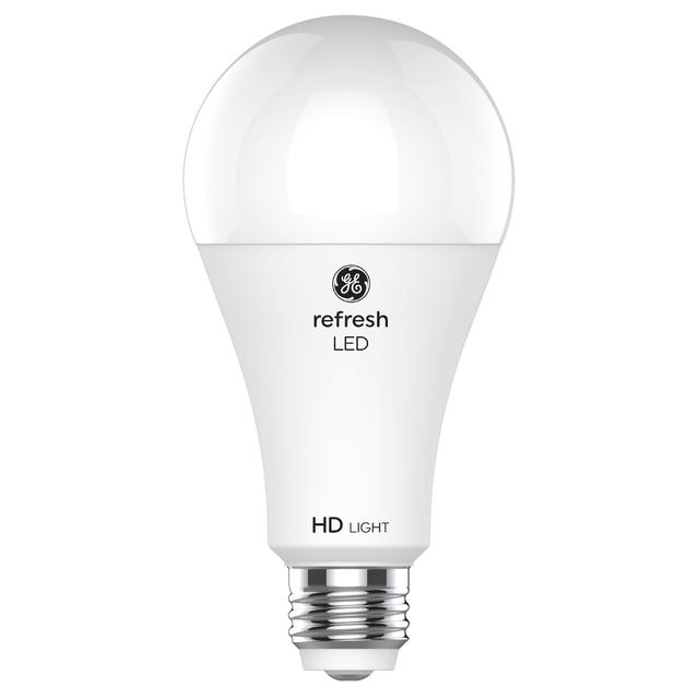 GE Refresh HD LED 150/100/50 Watt Replacement, Daylight, A21 3-Way Bulb (1 Pack)
