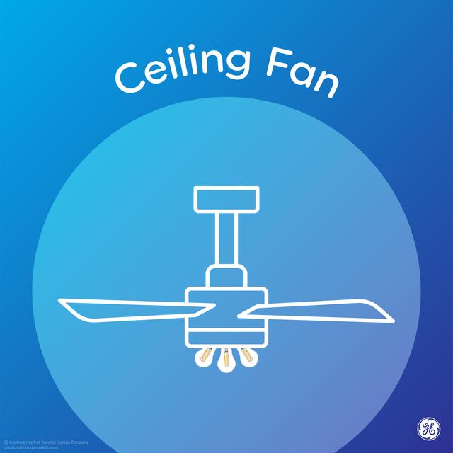 GE Classic LED 40 Watt Replacement, Daylight, CA11 Deco - Candle Bulbs (2 Pack)