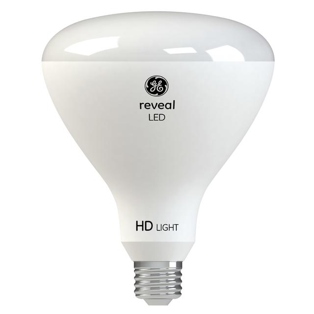 GE Reveal HD+ LED 85 Watt Replacement, Reveal, BR40 Indoor Floodlight Bulbs (2 Pack)