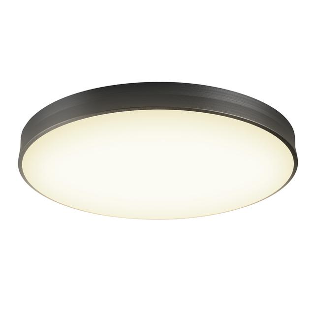GE Color Changing 18-in Gun Metal Modern/Contemporary LED Flush Mount Light Energy Star