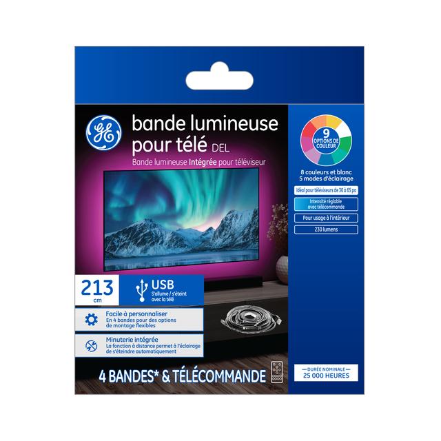 GE Color-Changing RGBW 3W LED Television Tape Light Strip Kit (1-Pack)