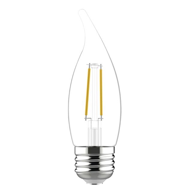 GE Classic LED 25 Watt Replacement, Soft White, CA11 Deco - Candle Bulbs (4 Pack)