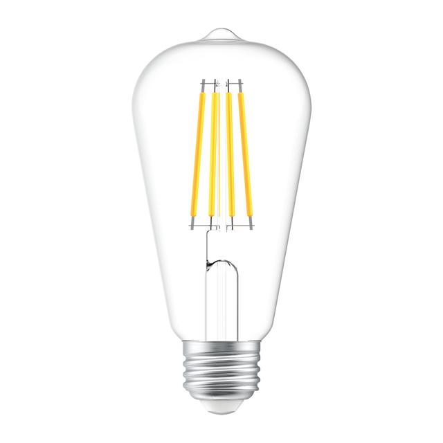 GE Classic LED 100 Watt Replacement, Daylight, ST19 Edison Bulbs (2 Pack)