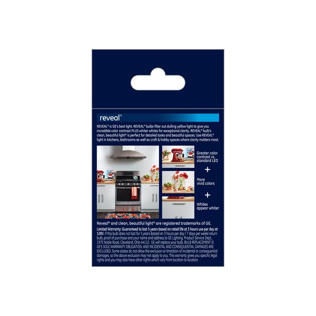 GE Reveal HD+ LED 45 Watt Replacement, Reveal, R20 Indoor Floodlight Bulbs (1 Pack)