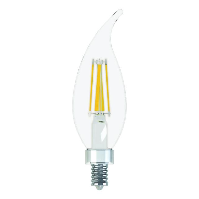Refresh Hd Daylight 60w Replacement Led Light Bulbs Decorative Clear Bent Tip Candelabra Base Cac
