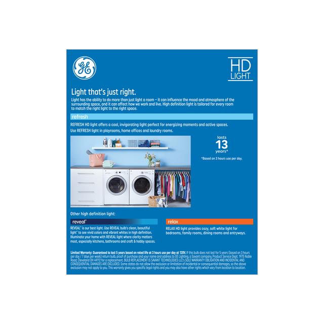 GE Refresh HD LED 40 Watt Replacement, Daylight, ST19 Edison Bulbs (4 Pack)