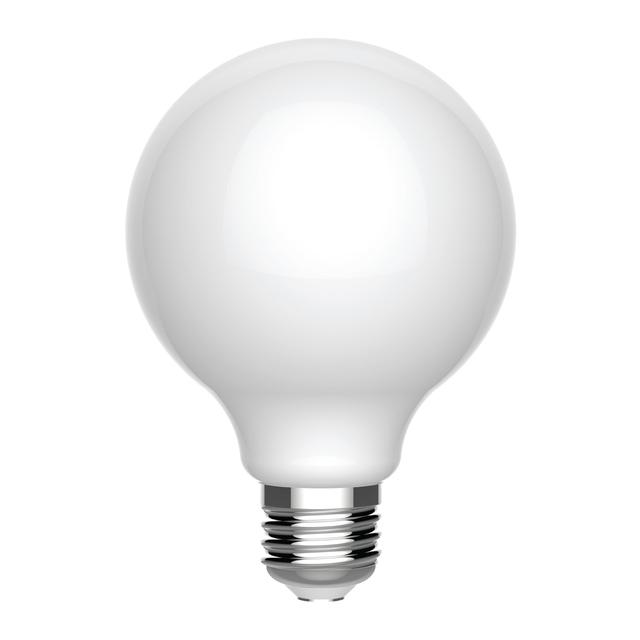 GE Refresh HD LED 40 Watt Replacement, Cool Daylight, G25 Vanity - Globe Bulbs (2 Pack)