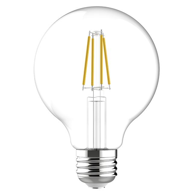 GE Refresh HD LED 60 Watt Replacement, Daylight, G25 Vanity - Globe Bulbs (2 Pack)