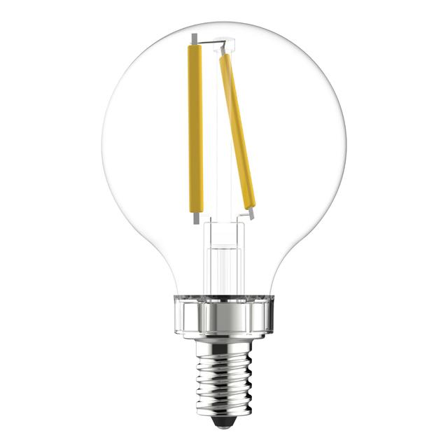 GE Classic LED 60 Watt Replacement, Soft White, G16.5 Vanity - Globe Bulbs (2 Pack)