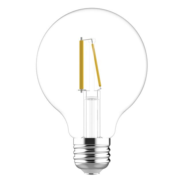 GE Classic LED 60 Watt Replacement, Soft White, G25 Vanity - Globe Bulbs (2 Pack)