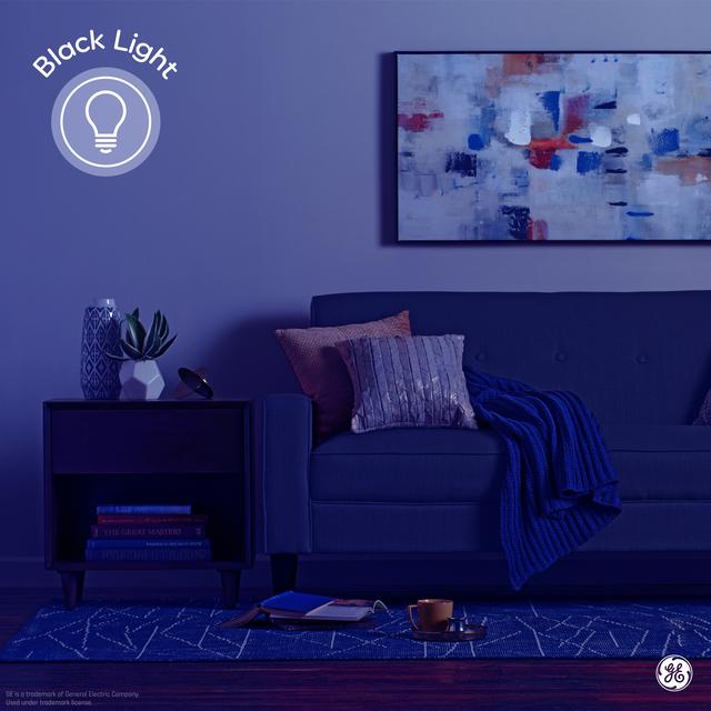 GE Classic LED 40 Watt Replacement, Black Light, A19 Black Light Bulb (1 Pack)