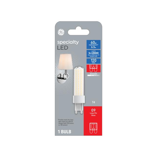 GE Specialty LED 60 Watt Replacement, Warm White, T4 Specialty Bulb (1 Pack)
