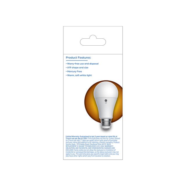 GE Basic LED 100/70/30 Watt Replacement, Soft White, A19 3-Way Bulbs (1 Pack)