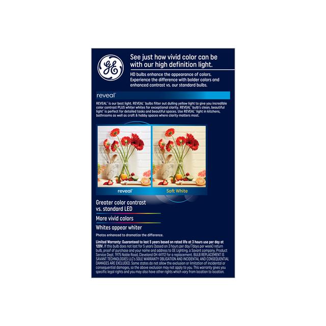 GE Reveal HD+ LED 65 Watt Replacement, Reveal, BR30 Indoor Floodlight Bulbs (1 Pack)