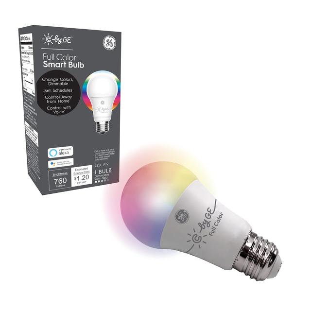 Renewed Works with Alexa and Google Assistant 2-Pack Connected LED Bulb GE Lighting 93105377 C by GE Smart A19 Full Color WiFi Enabled Renewed Works with Alexa and Google Assistant 2-Pack Connected LED Bulb GE Lighting 93105377 C by GE Smart A19 Full Color WiFi Enabled