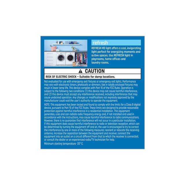 GE Refresh HD LED 45 Watt Replacement, Daylight, R20 Indoor Floodlight Bulbs (2 Pack)