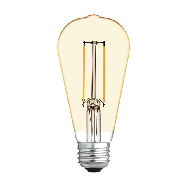 2024人気新作 GE Vintage LED 60 Watt Replacement, Candlelight, ST19 Edison シーリングライト・天井照明