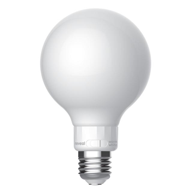 GE Reveal HD+ LED 60 Watt Replacement, Reveal, G25 Vanity - Globe Bulbs (2 Pack)