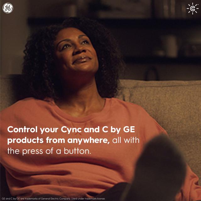 GE Lighting CYNC Smart Dimmer Remote, Bluetooth Enabled, Battery Powered