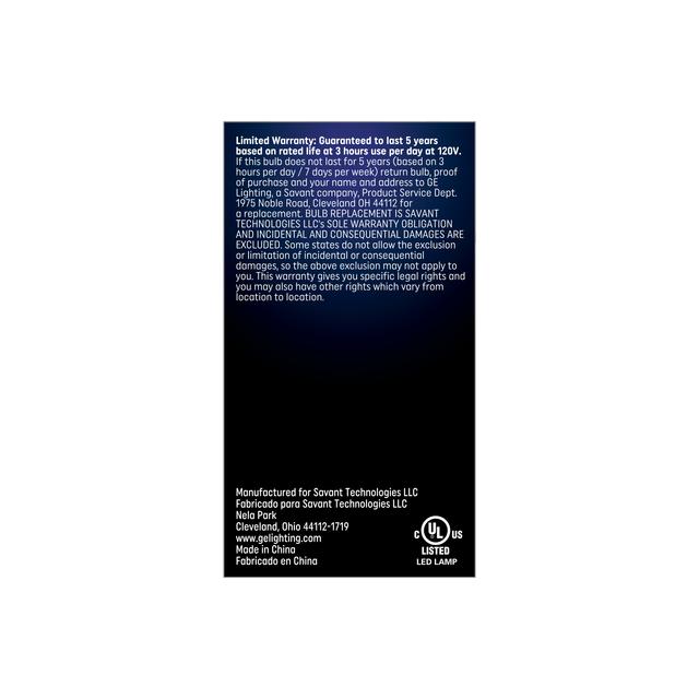 GE Specialty LED 100 Watt Replacement, Yellow Light, A19 Bug Light Bulb (1 Pack)