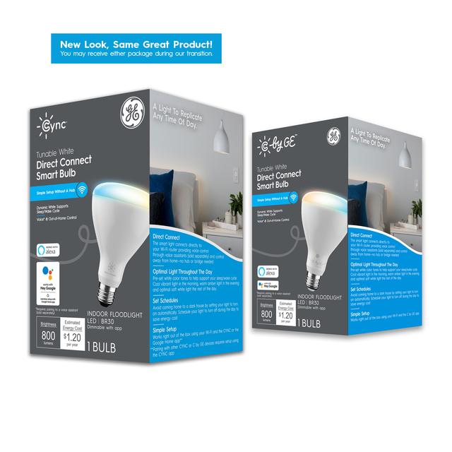 Product Image of GE C by GE 65-Watt EQ LED Br30 Tunable White Smart Spotlight Light Bulb (Packaging May Vary)