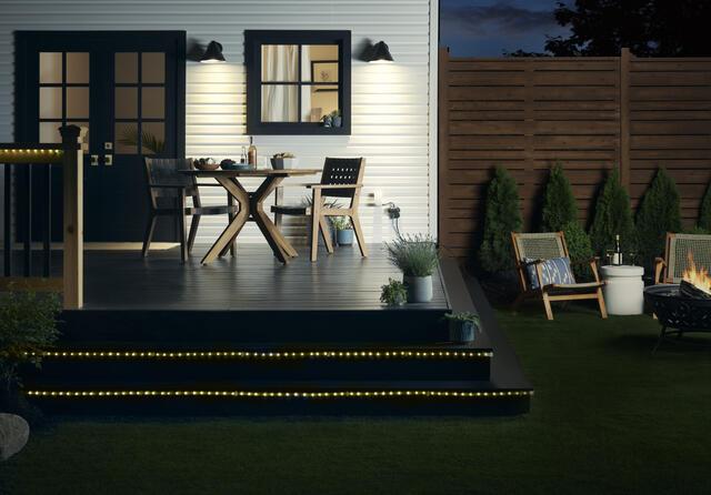 GE Rope Light Soft White 6W LED Outdoor Rated 10ft Plug-In Light Fixture