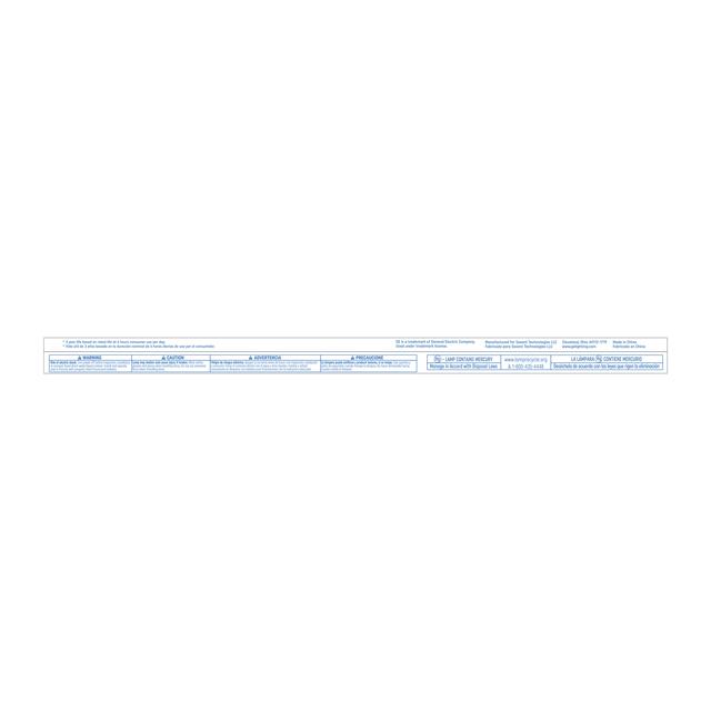 GE Bright White 15 Watt 18 Inch T8 G13 Base Fluorescent Tube 1 Pack