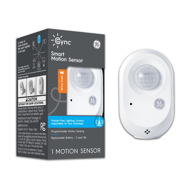 Front package of Cync Wire-Free Smart Motion Sensor 1-Pack (Packaging May Vary)