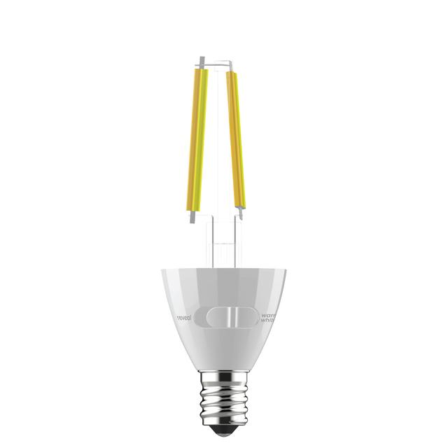 GE Reveal HD+ LED 40 Watt Replacement, Reveal, B11 Deco - Candle Bulbs (3 Pack)