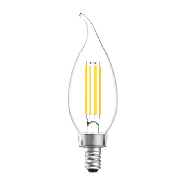 GE Classic LED 60 Watt Replacement, Soft White, CA11 Deco - Candle Bulbs (6 Pack)