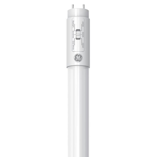 GE Color Select LED 25 Watt Replacement, T8 LED Tube Bulbs (2 Pack)