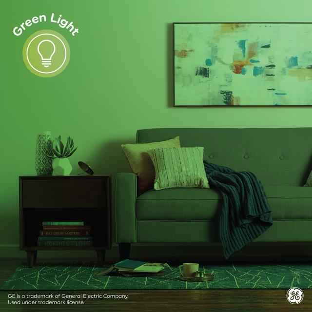 GE Classic/LED Core LED 6 Watt, Green Light, PAR38 Outdoor Floodlight Bulbs (1 Pack)