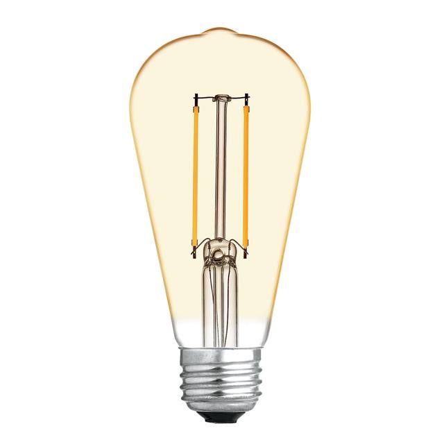 GE Vintage LED 40 Watt Replacement, Candlelight, ST19 Edison Bulb (1 Pack)