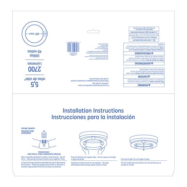 GE Cool White 40 Watt 16 Inch T9 G10q Base Fluorescent Tube 1 Pack