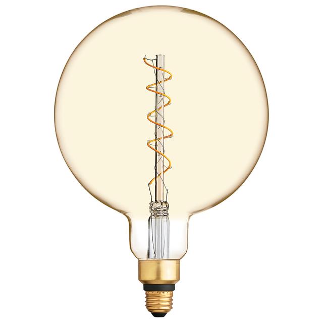 GE Vintage LED 40 Watt Replacement, Candlelight, G63 Deco - Globe Bulbs (1 Pack)