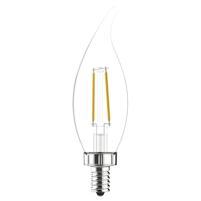 GE Relax HD LED 40 Watt Replacement, Soft White, CA11 Deco - Candle Bulbs (3 Pack)