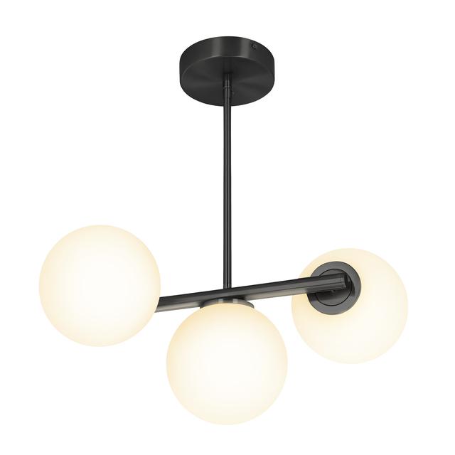GE 3-Light Chandelier Solon Family Matte Black