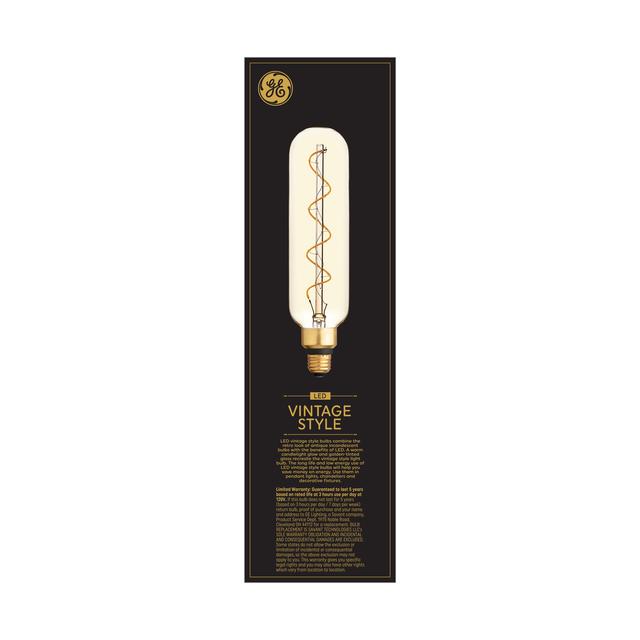 GE Vintage LED 40 Watt Replacement, Candlelight, T20 Deco - Tubular Bulbs (1 Pack)