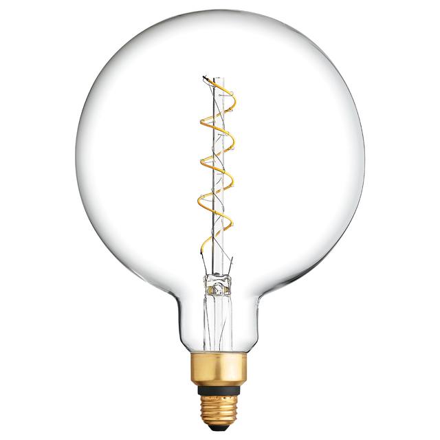 GE Vintage LED 40 Watt Replacement, Candlelight, G63 Deco - Globe Bulb (1 Pack)