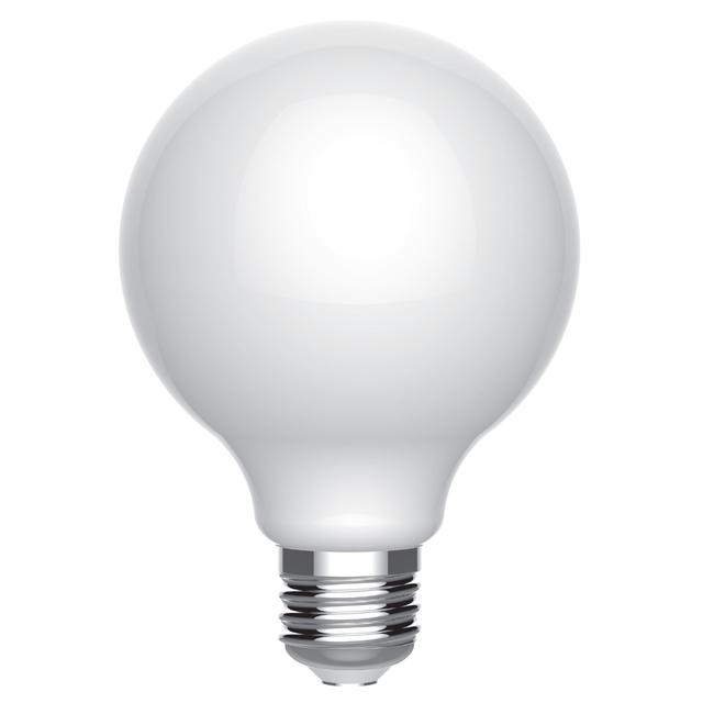 GE Relax HD LED 40 Watt Replacement, Soft White, G25 Vanity - Globe Bulbs (2 Pack)