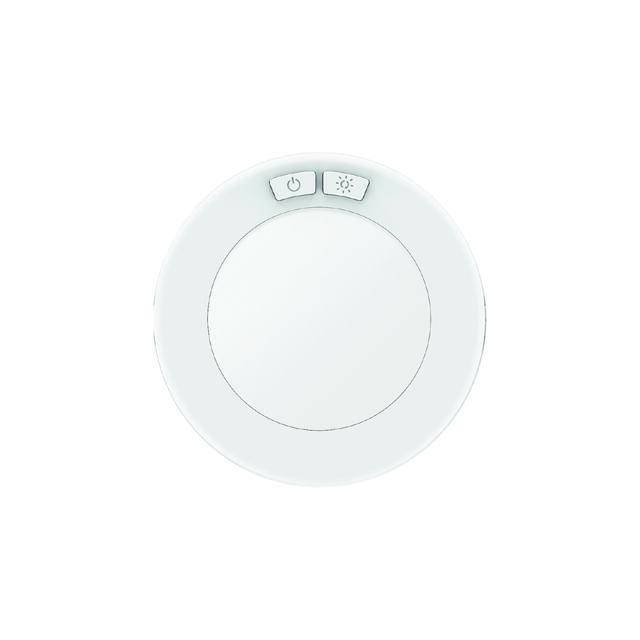 GE Puck Light, 5-Color White, Plug-In, 3in Linkable Fixtures (3-Pack)