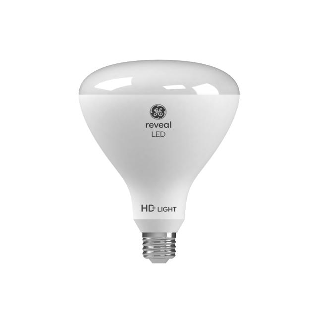GE Reveal HD+ LED 85 Watt Replacement, Reveal, BR40 Indoor Floodlight Bulbs (2 Pack)