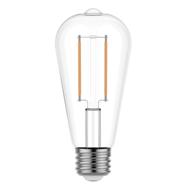 GE Relax HD LED 60 Watt Replacement, Soft White, ST19 Edison Bulbs (2 Pack)