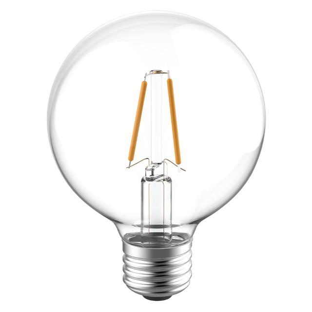 GE Reveal HD+ LED 40 Watt Replacement, Reveal, G25 Vanity - Globe Bulbs (2 Pack)