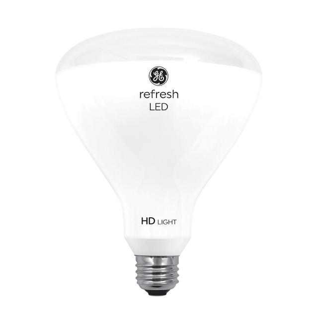 GE Refresh HD LED 65 Watt Replacement, Daylight, BR40 Indoor Floodlight Bulbs (2 Pack)